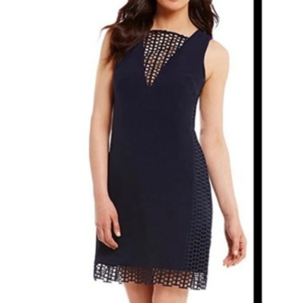 ANTONIO MELANI Navy Sleeveless Mini Dress